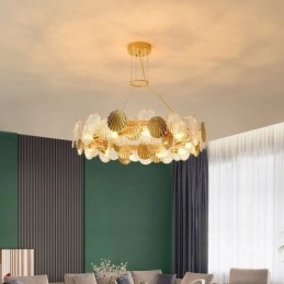 Modern Shell üvegcsillár lámpák étkező