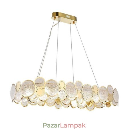 Európai üvegcsillár kreatív luxus függőlámpa