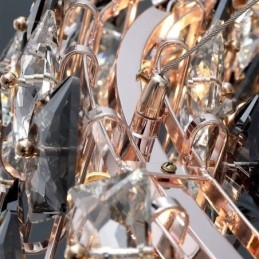 Világos luxus üvegcsillár Modern, minimalista függőlámpa nappali