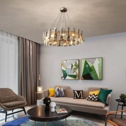 Európai üveg függesztett fényű luxus függőlámpa