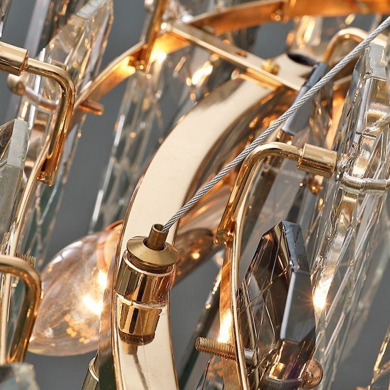 Európai üveg függesztett fényű luxus függőlámpa