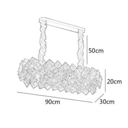 Európai üvegcsillár kreatív fényű luxus függesztett világítás