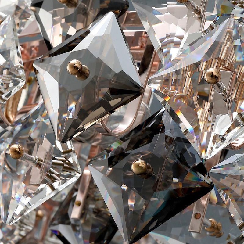 Európai üvegcsillár kreatív fényű luxus függesztett világítás