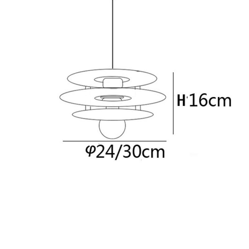 Nordic Pendant Light Post Modern Dekoráció Akril függőlámpa