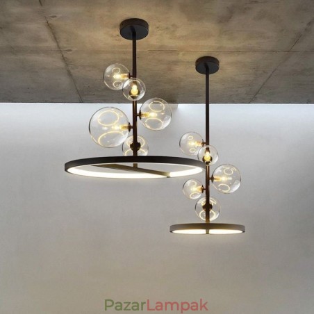 Modern függő lámpatest csillár üveg buborék függőlámpa Modern függő lámpatest csillár üveg buborék függőlámpa