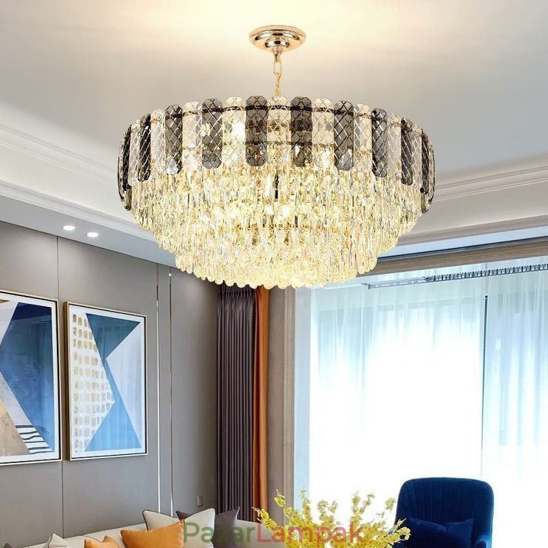 Luxus európai függőlámpa kristály mennyezeti lámpa