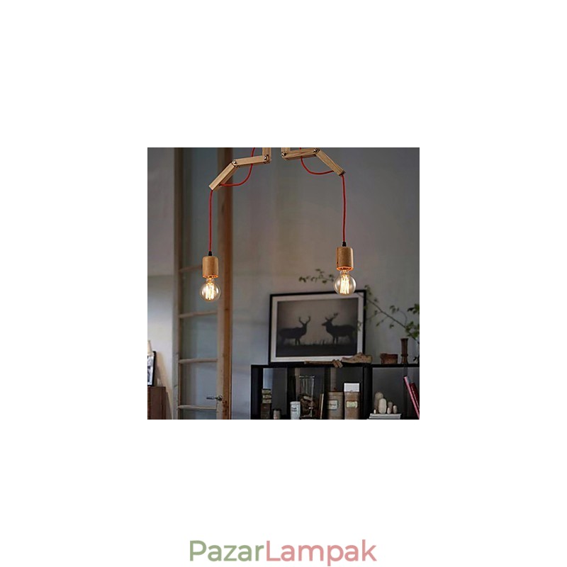 Csillár Mini stílusú Modern kortárs fa bambusz