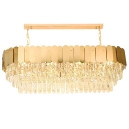 Crystal Pendant Light Luxus ovális mennyezeti lámpa