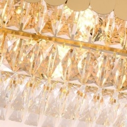 Crystal Pendant Light Luxus ovális mennyezeti lámpa