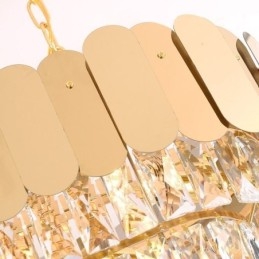 Crystal Pendant Light Luxus ovális mennyezeti lámpa