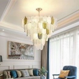 Crystal Elegant Leaf függőlámpa Mennyezeti függőlámpa