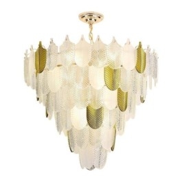 Crystal Elegant Leaf függőlámpa Mennyezeti függőlámpa