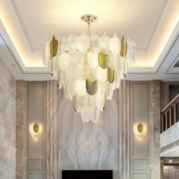 Crystal Elegant Leaf függőlámpa Mennyezeti függőlámpa