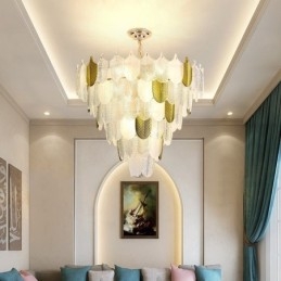 Crystal Elegant Leaf függőlámpa Mennyezeti függőlámpa