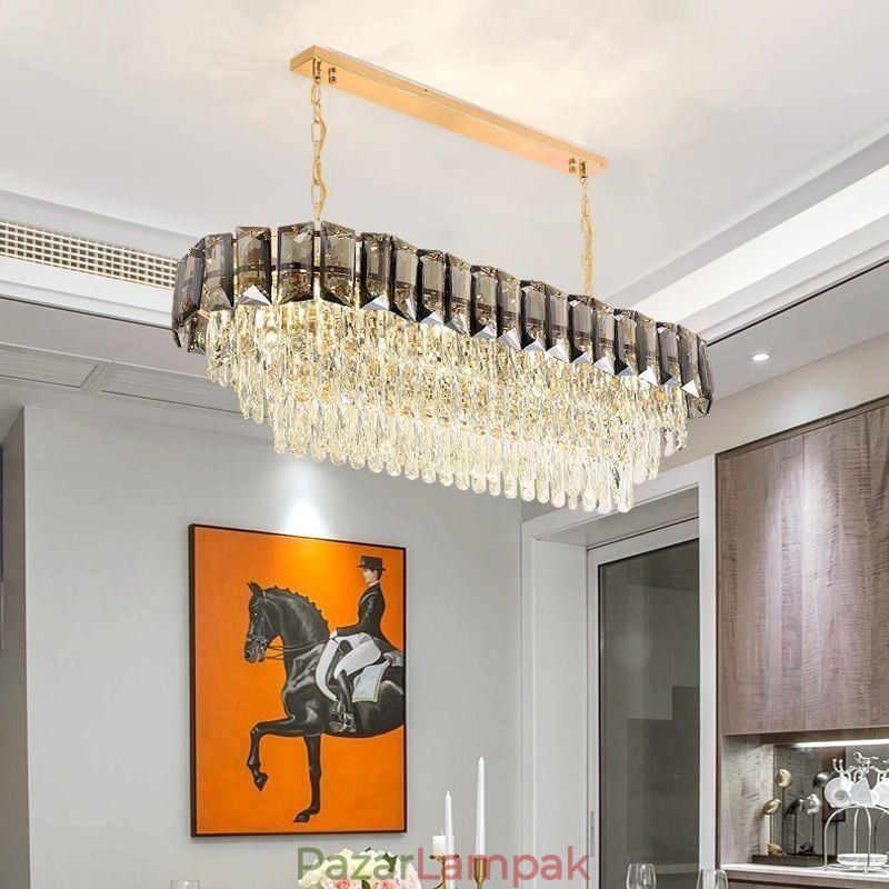 K9 kristály függőlámpa luxus ovális függőlámpa