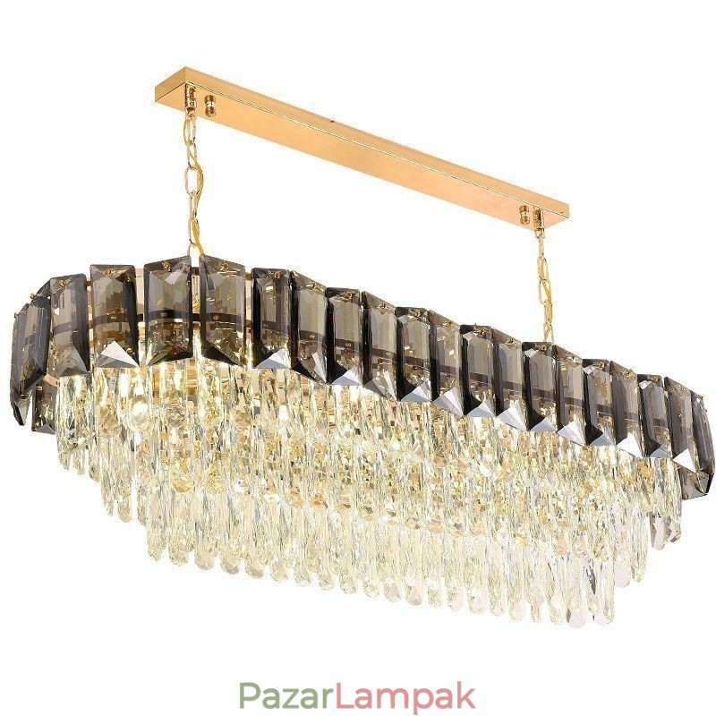 K9 kristály függőlámpa luxus ovális függőlámpa