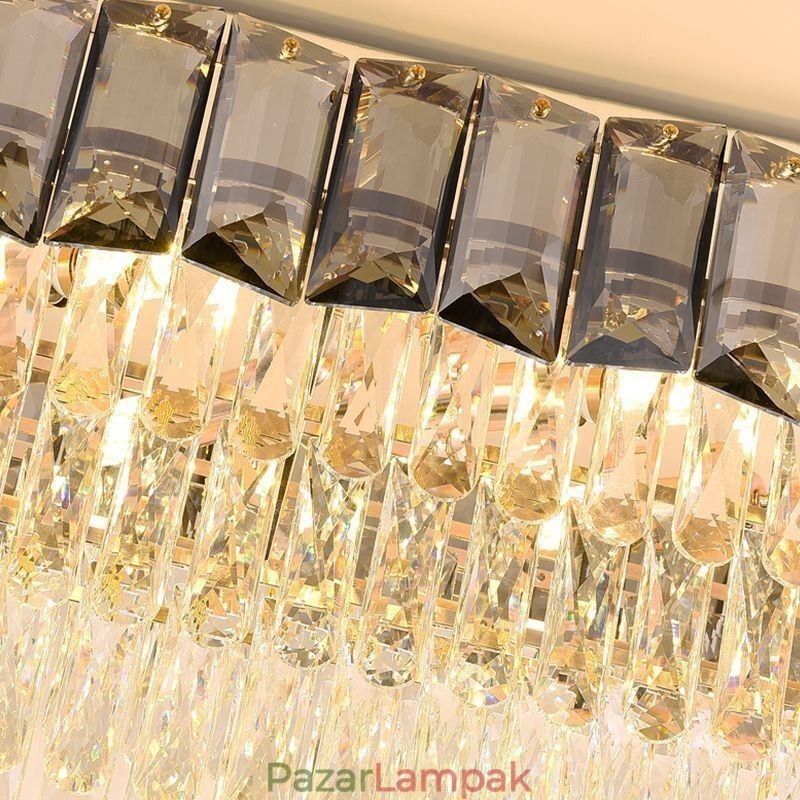 K9 kristály függőlámpa luxus ovális függőlámpa