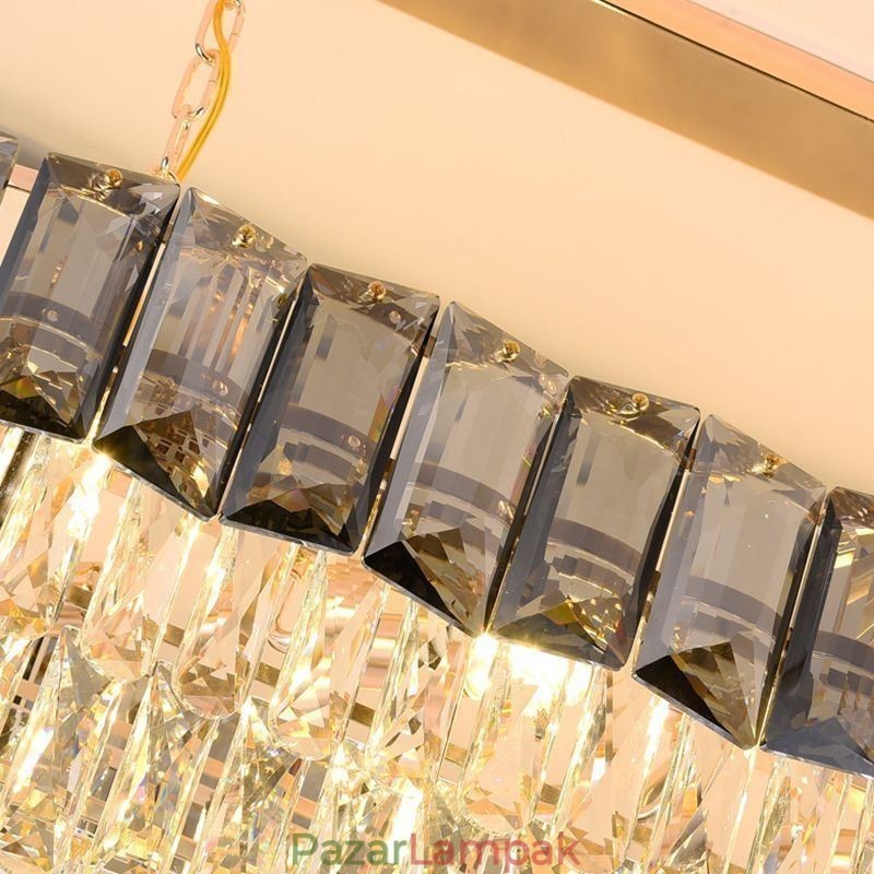 K9 kristály függőlámpa luxus ovális függőlámpa