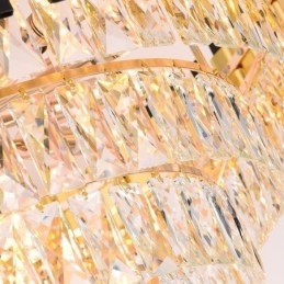 Luxus kristály függőlámpa kerek mennyezeti világítás