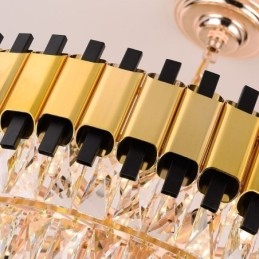 Luxus kristály függőlámpa kerek mennyezeti világítás