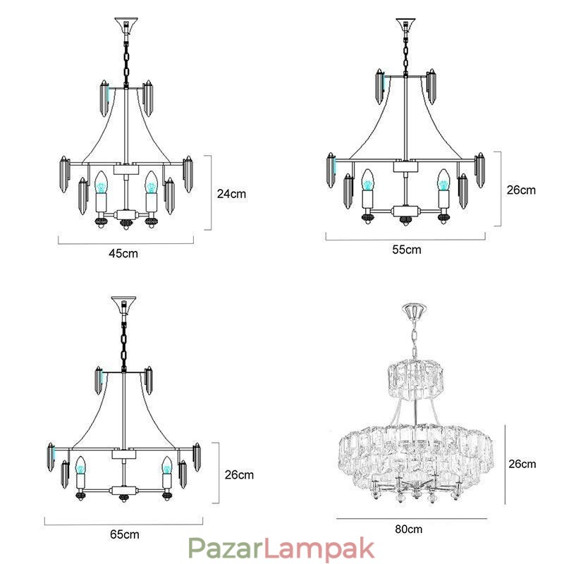 Fehér kristály függőlámpa Modern mennyezeti lámpák függőlámpák