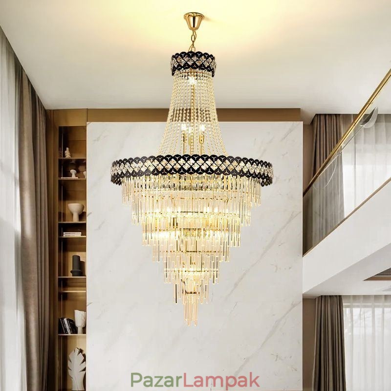 Luxus függőlámpa kristály mennyezeti lámpatest