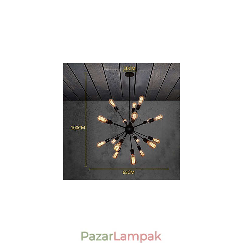 Country Designers Antik sárgaréz fém csillár