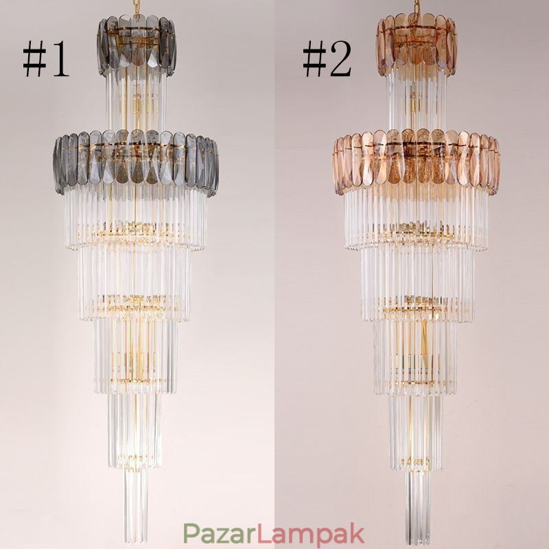 Európai függőlámpa Modern, látványos K9 mennyezeti lámpa