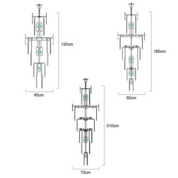 Európai függőlámpa Modern, látványos K9 mennyezeti lámpa