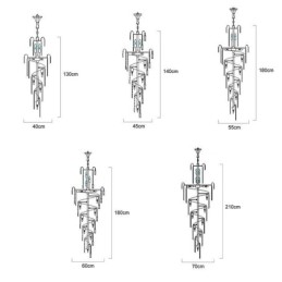 Modern kristály mennyezeti függőlámpa