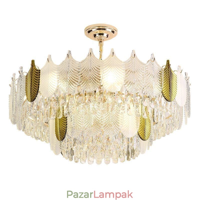Luxus Leaf függő mennyezeti lámpatest