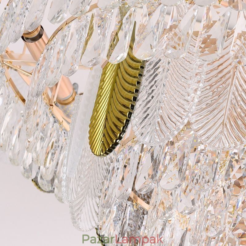 Luxus Leaf függő mennyezeti lámpatest