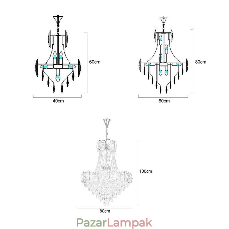 Modern kristály függőlámpa kerek mennyezeti lámpatest