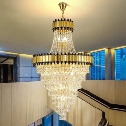 Luxus arany függőlámpa kristály mennyezeti lámpatest
