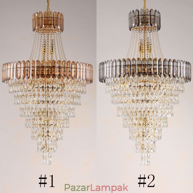 Kúpos kristály függőlámpa Elegáns függőlámpa