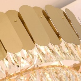 Modern, elegáns, kristályfüggő, kúpos mennyezeti lámpa