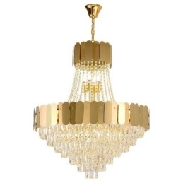 Modern Crystal Gold K9 függő mennyezeti lámpa