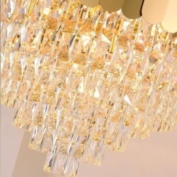 Modern Crystal Gold K9 függő mennyezeti lámpa