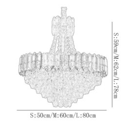 Kristály függőlámpa kúpos függő lámpatest lámpa