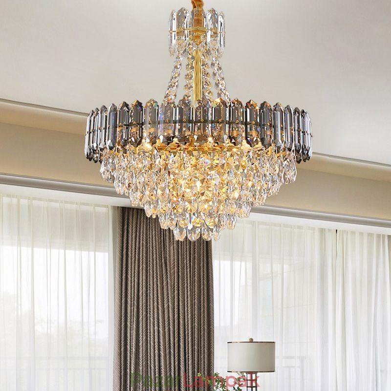 Kristály függőlámpa kúpos függő lámpatest lámpa