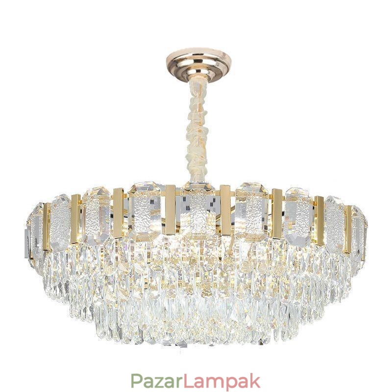 Kristály függőlámpa kerek mennyezeti lámpatest