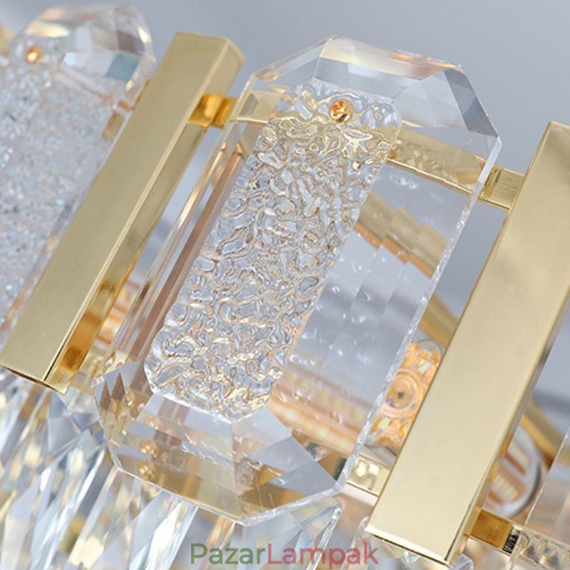 Kristály függőlámpa kerek mennyezeti lámpatest