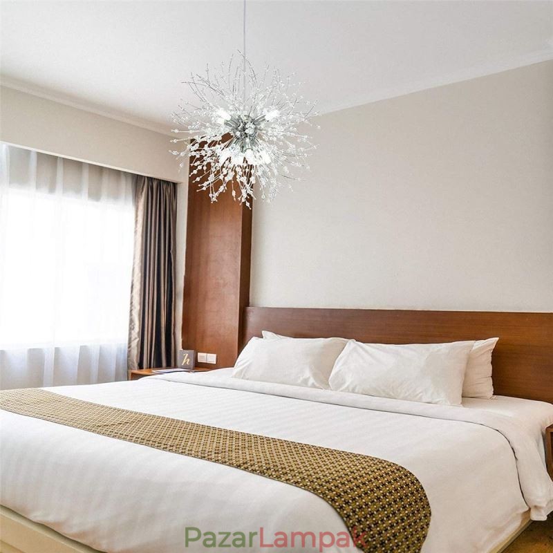 Tűzijáték csillár 8 Lights Pitypang függőlámpa