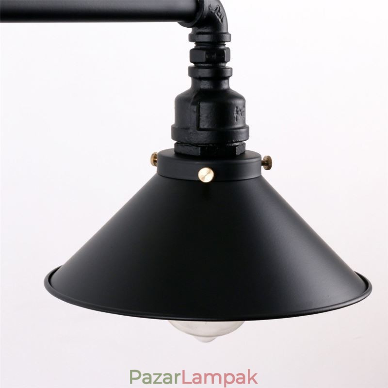 3 Világos Retro Ipari Vintage Water Pipe függeszték Világos csillár Country rusztikus stílusban
