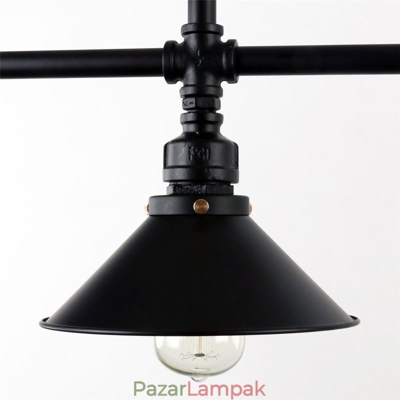 3 Világos Retro Ipari Vintage Water Pipe függeszték Világos csillár Country rusztikus stílusban