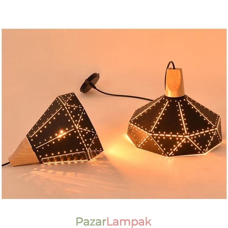Ipari Retro Vintage függő könnyű üreges lámpaernyő