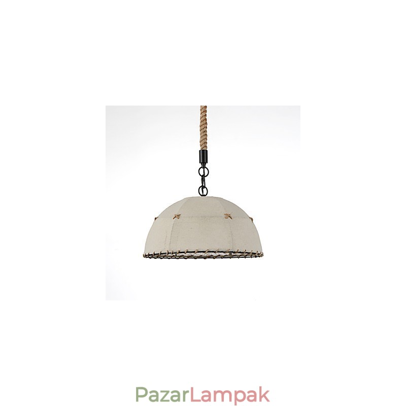 Félkerek alakú 1 Fények Függesztett lámpák Vintage stílusú ipari stílusú sárga ruha és fém csepplámpa