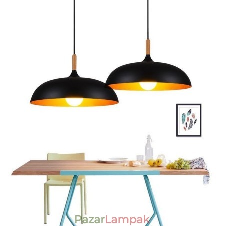 Modern függőlámpa, minimalista dekoratív lámpatest, fekete-fehér Modern függőlámpa, minimalista dekoratív lámpatest, fekete-fehér