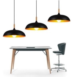 Modern függőlámpa, minimalista dekoratív lámpatest, fekete-fehér
