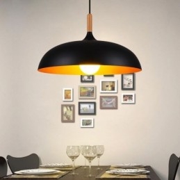 Modern függőlámpa, minimalista dekoratív lámpatest, fekete-fehér